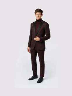 Antique Rogue Red Texture Dinner Jacket