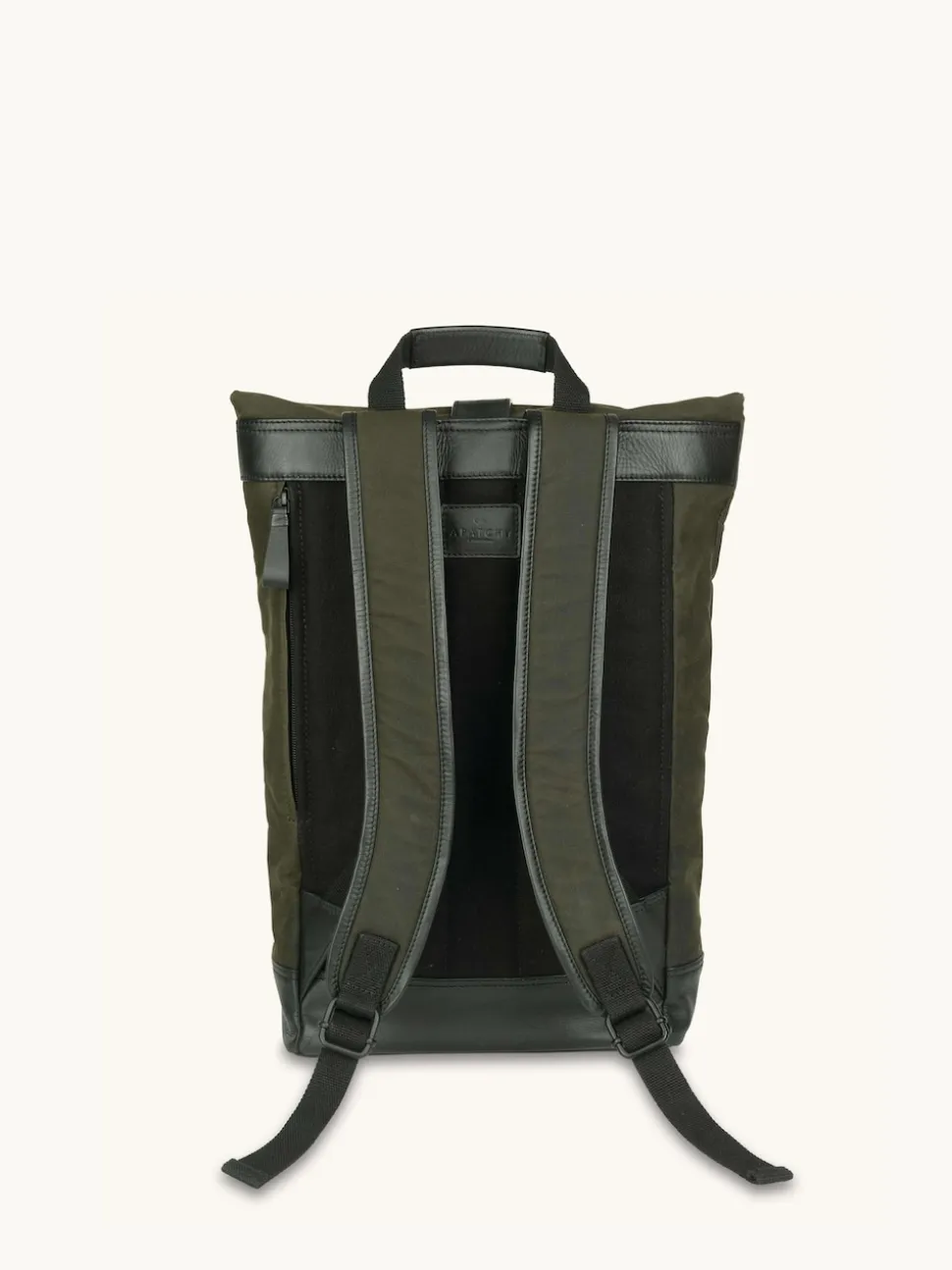 Apatchy Green The Cavendish Waxed Canvas & Leather Backpack