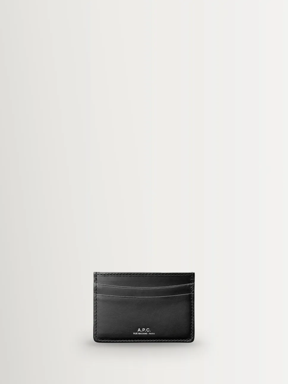 A.P.C. Black Porte Cartes Andre Card Holder