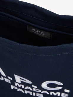 A.P.C. Blue Diane Rue Madame Shopping Bag