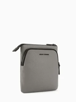 Armani Exchange Flat Cross-Body Brown Bag
