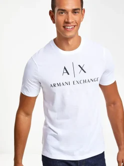 Armani Exchange Logo 100% Cotton T-Shirt
