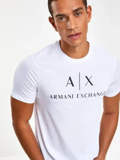 Armani Exchange Logo 100% Cotton T-Shirt
