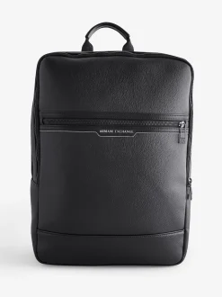 Armani Exchange Logo Black Backpack