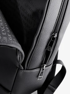 Armani Exchange Logo Black Backpack