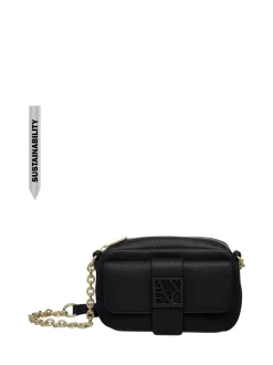 Armani Exchange Logo Messenger Black Bag