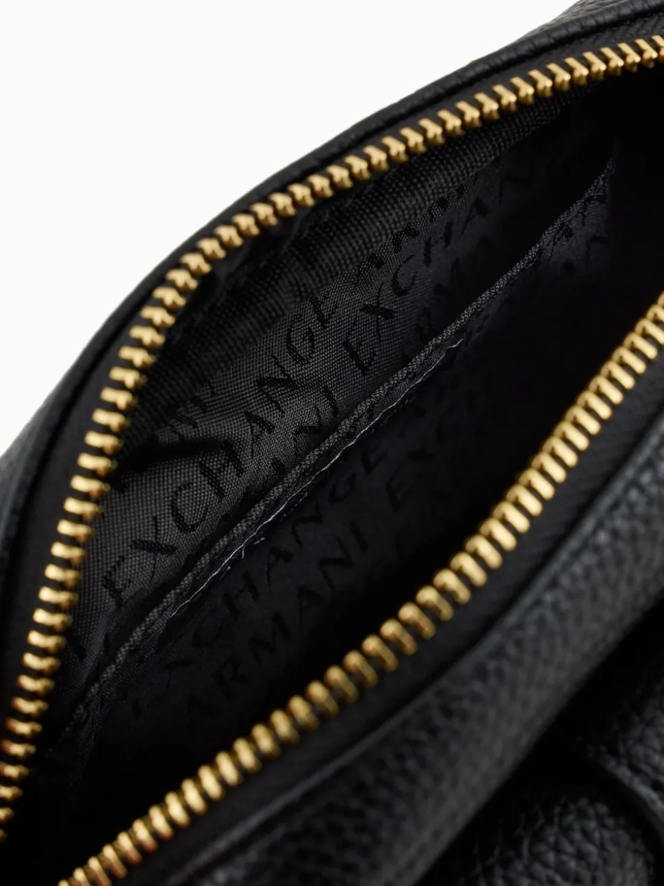 Armani Exchange Logo Messenger Black Bag
