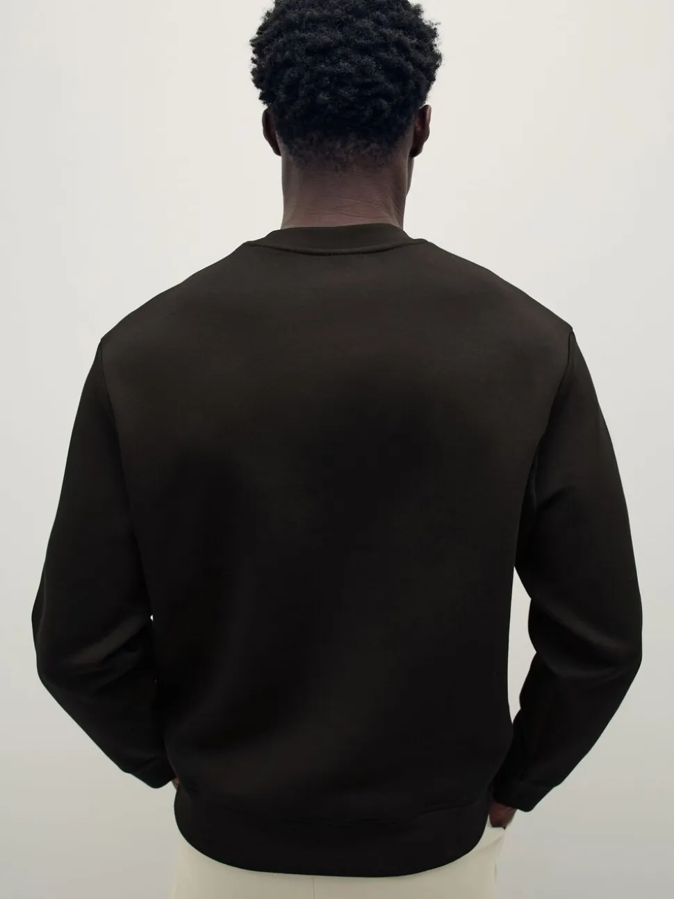 Armani Exchange Regular Fit Logo Black Sweatshirt Jumper