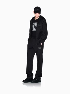 Armani Exchange Zip Through Black Hoodie
