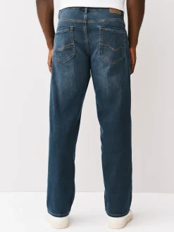 Ash Blue Relaxed Fit Comfort Stretch Jeans