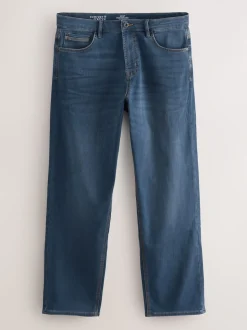 Ash Blue Relaxed Fit Comfort Stretch Jeans
