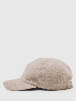 Atelier Oatmeal Melange Blake Atelier 100% Cashmere Cap