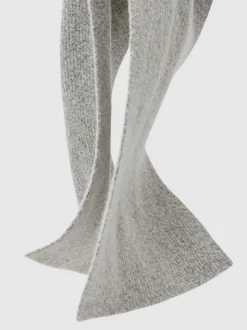Atelier Soft Grey Melange Metcalf Atelier Cashmere-Blend Flecked Scarf
