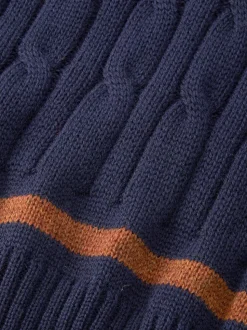 Aubin Blue Hobbs Cricket Wool Slipover