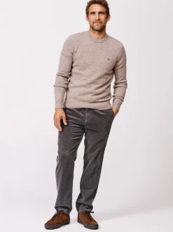 Aubin Phillips Lambswool Natural Crew Neck Jumper