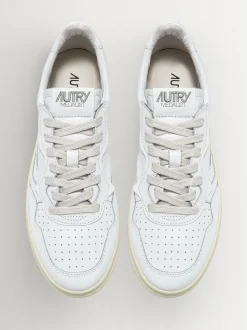 AUTRY White Mans Medalist Low Trainers