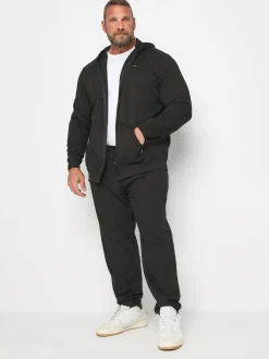 BadRhino Big & Tall Black Essential Zip-Up Hoodie