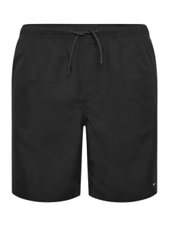 BadRhino Big & Tall Black Plain Swimshorts