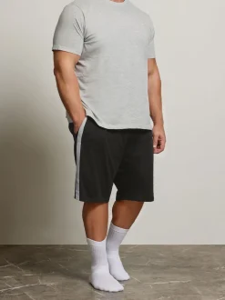 BadRhino Big & Tall Black Jersey Lounge Shorts