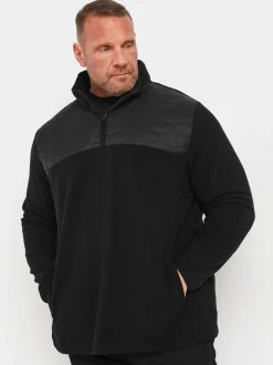 BadRhino Big & Tall Black Quilted Fleece