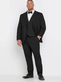 BadRhino Big & Tall Black Tailoring Suit Waistcoat