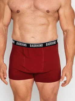 BadRhino Big & Tall Black 100% Cotton Boxers 3 Pack
