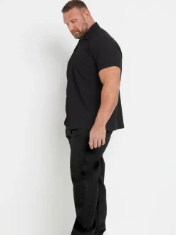 BadRhino Big & Tall Black Loose Fit Stretch Jeans