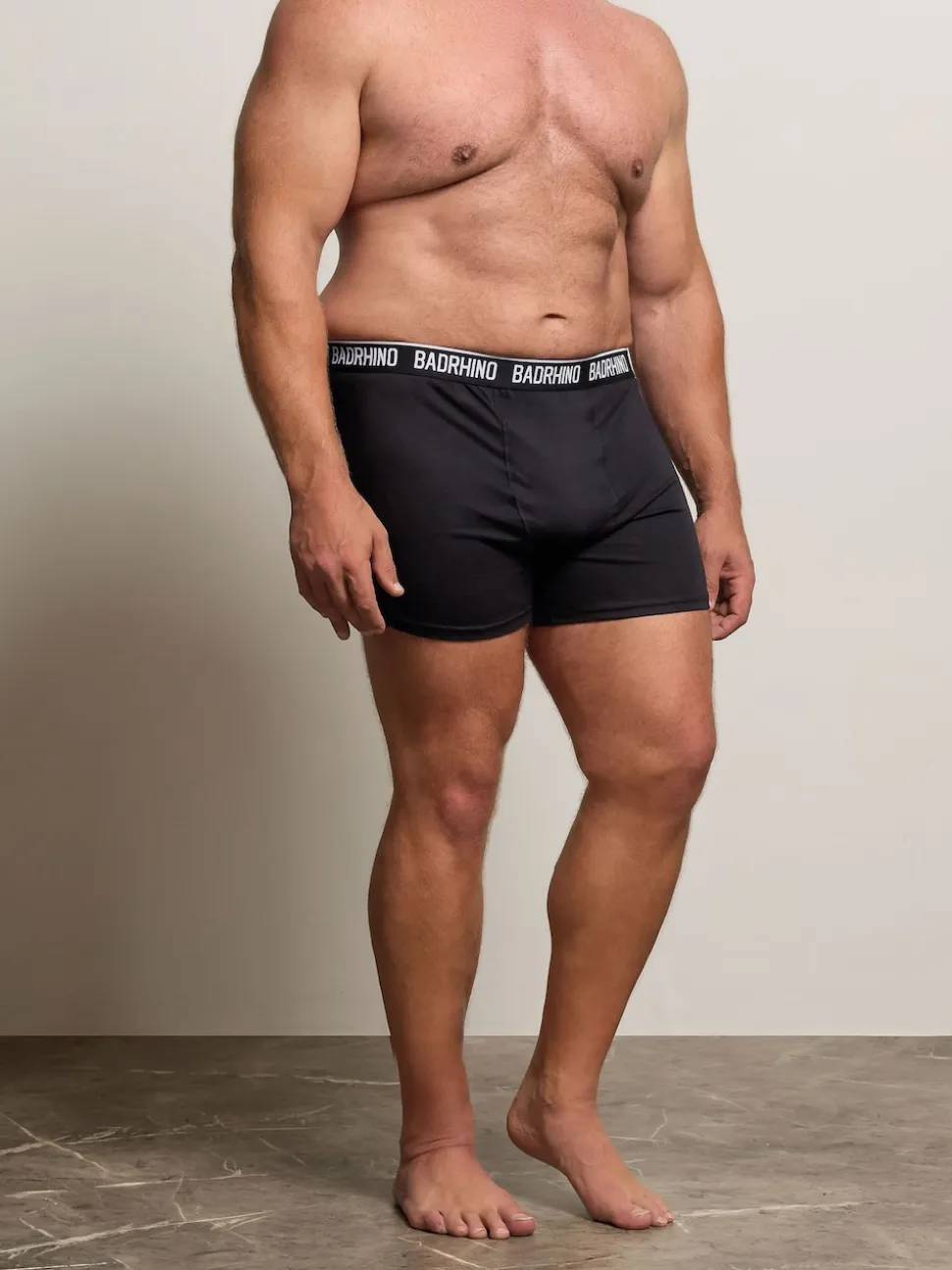 BadRhino Big & Tall Black Tall Black Boxers 5-Pack