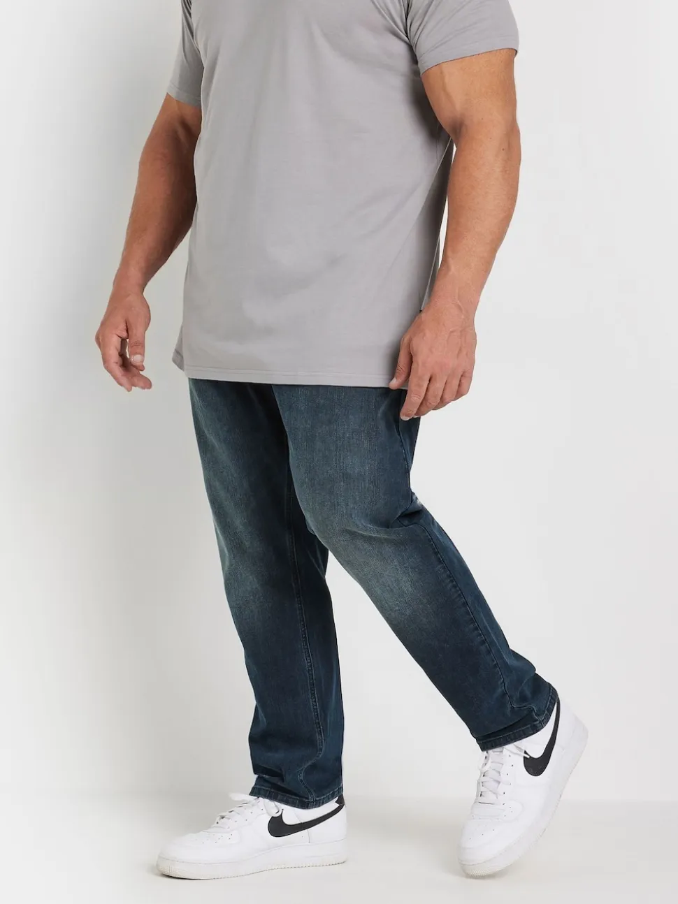 BadRhino Big & Tall Black Straight Leg Denim Jeans