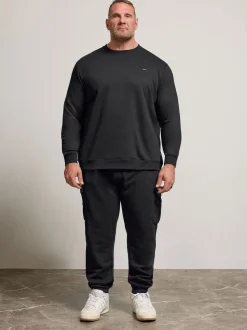 BadRhino Big & Tall Black Cargo Joggers