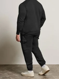 BadRhino Big & Tall Black Cargo Joggers