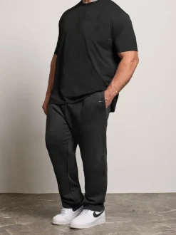 BadRhino Big & Tall Black Open Hem Joggers