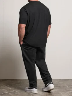 BadRhino Big & Tall Black Open Hem Joggers