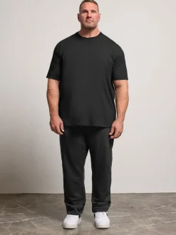BadRhino Big & Tall Black Open Hem Joggers