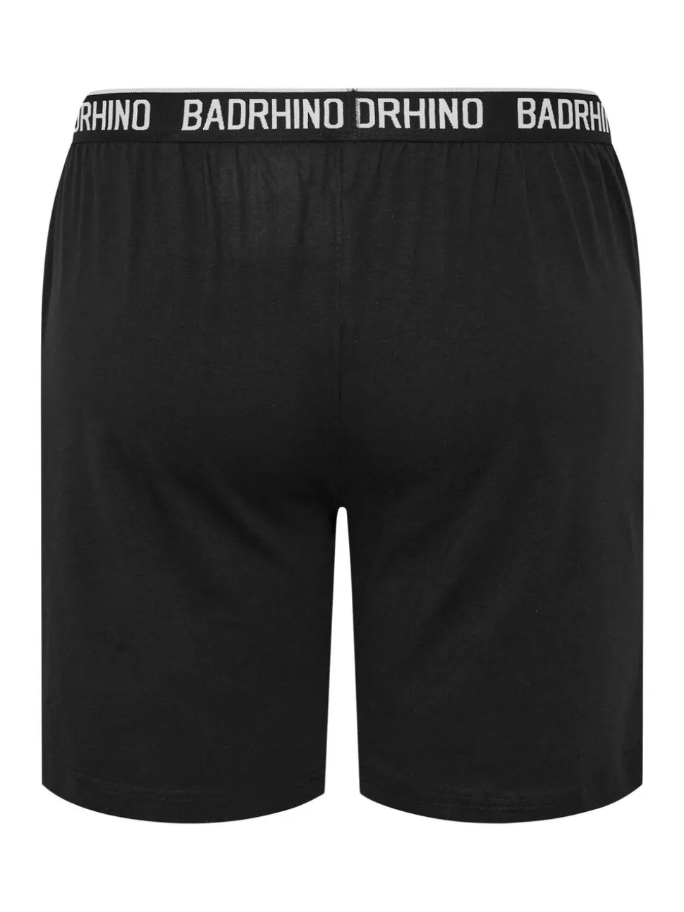 BadRhino Big & Tall Black 100% Cotton Lounge Shorts 2 Pack