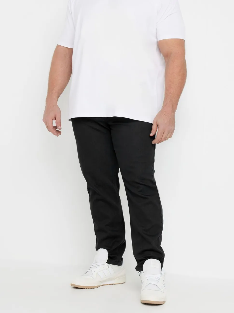 BadRhino Big & Tall Black Super Stretch Knitted Denim Jeans