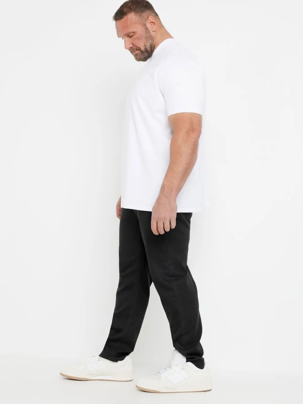 BadRhino Big & Tall Black Super Stretch Knitted Denim Jeans