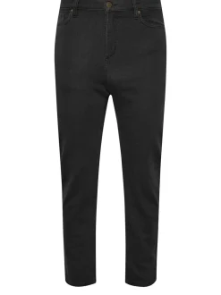 BadRhino Big & Tall Black Super Stretch Knitted Denim Jeans