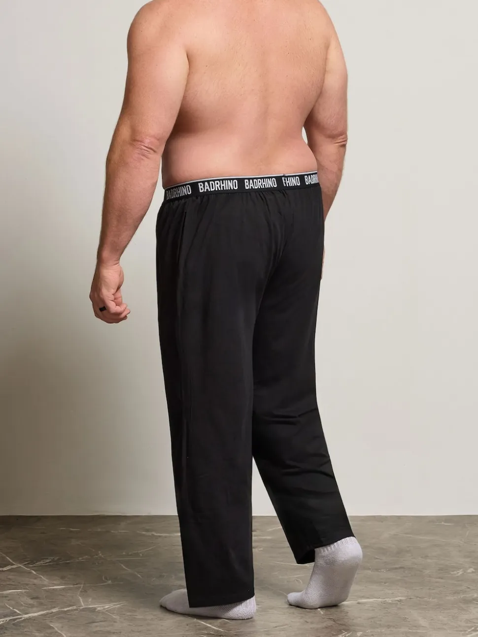 BadRhino Big & Tall Black Loungewear Trousers