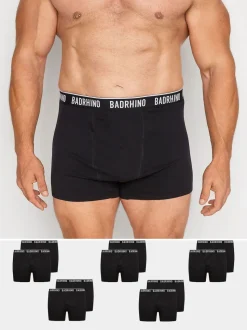 BadRhino Big & Tall Black Essential Boxers 10 Pack