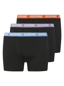 BadRhino Big & Tall Black Multi Band Trunks 3 Pack