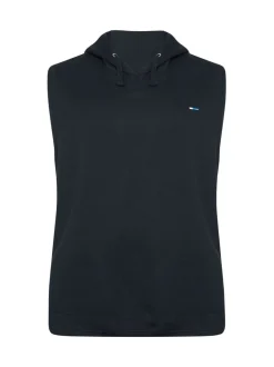 BadRhino Big & Tall Blue 100% Cotton Sleeveless Hoodie