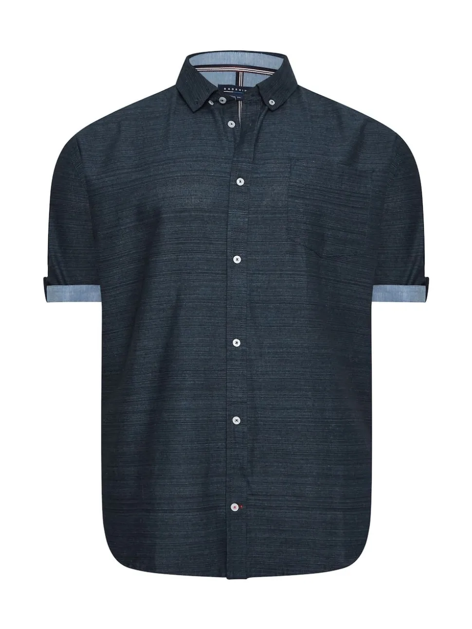 BadRhino Big & Tall Blue 100% Cotton Slub Shirt