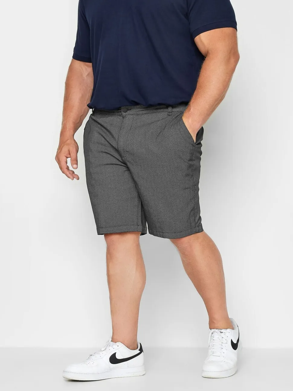BadRhino Big & Tall Blue 100% Cotton Chinos Shorts