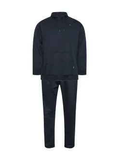BadRhino Big & Tall Blue Hoodie and Cargo Joggers Set