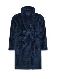 BadRhino Big & Tall Blue Honeycomb Hooded Robe