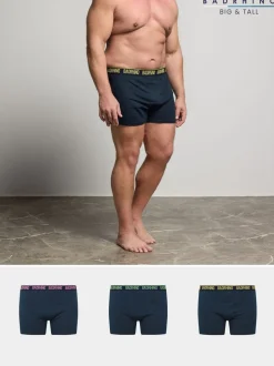 BadRhino Big & Tall Blue Multi Band Trunks 3 Pack