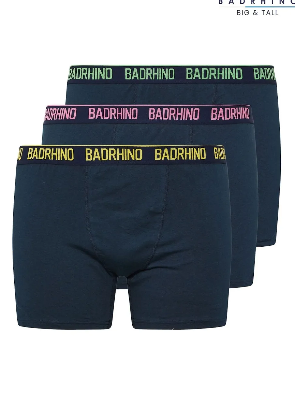 BadRhino Big & Tall Blue Multi Band Trunks 3 Pack