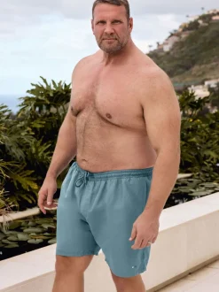 BadRhino Big & Tall Blue Milan Swim Shorts