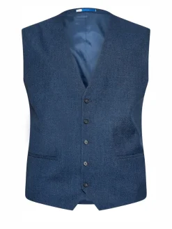 BadRhino Big & Tall Blue Regular Fit Wedding Waistcoat